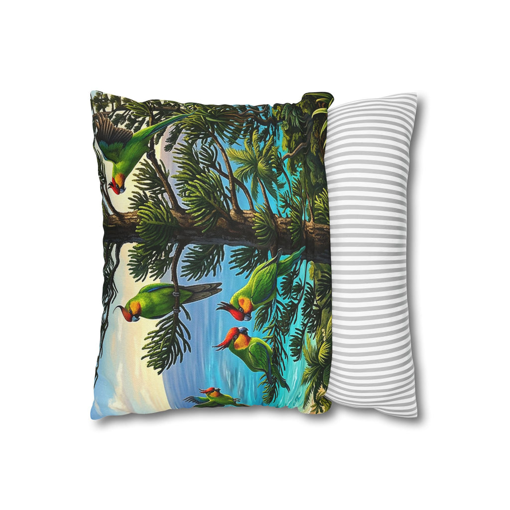 Dolphin Nightscape Throw Pillow Cover — Nautical Moon & Star Accent Pillowcase