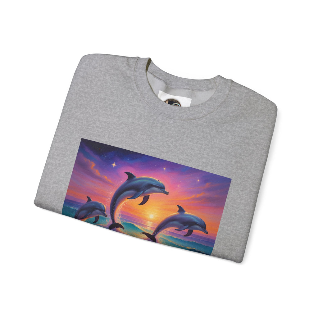 Dolphin Sunset Crewneck Sweatshirt