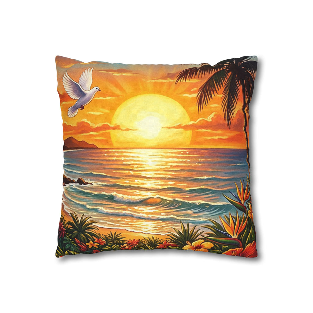 Spun Polyester Square Pillowcase