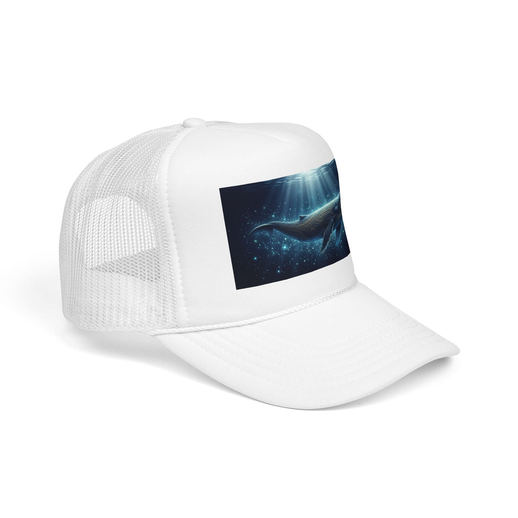 Whale Ocean Trucker Hat — Marine Life Foam Cap