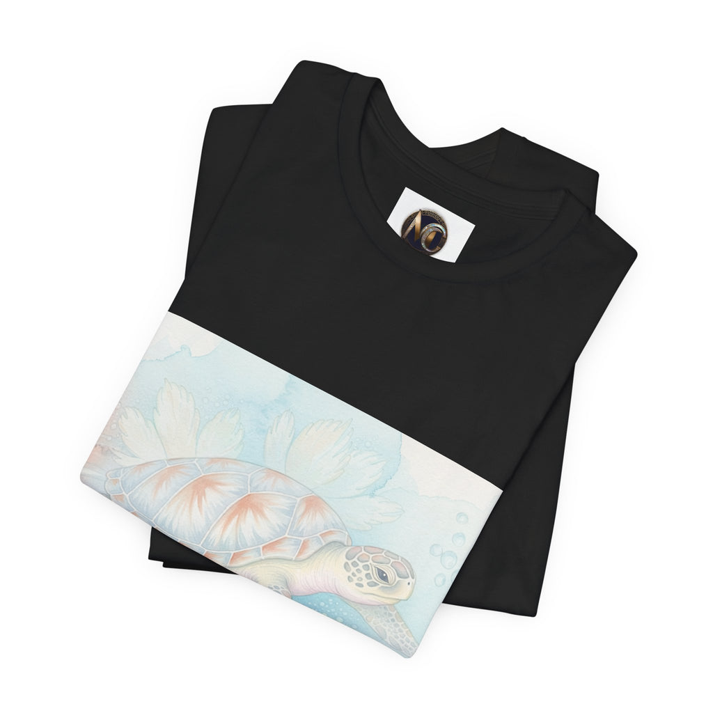 Sea Turtle Watercolor T-Shirt – Pastel Ocean Beach Tee