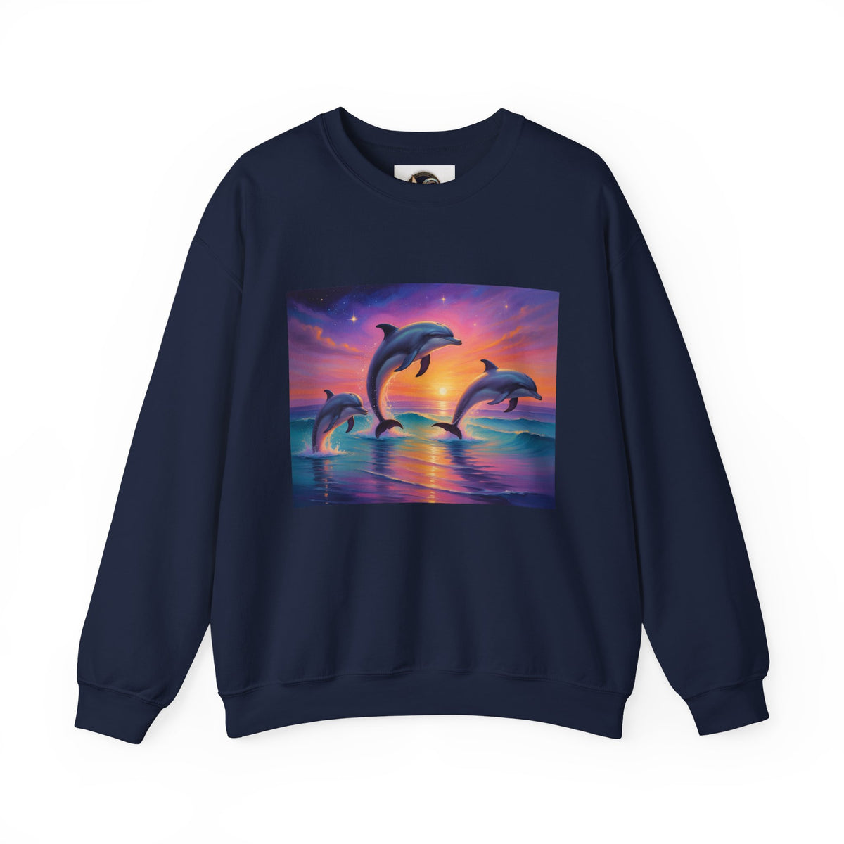 Dolphin Sunset Crewneck Sweatshirt