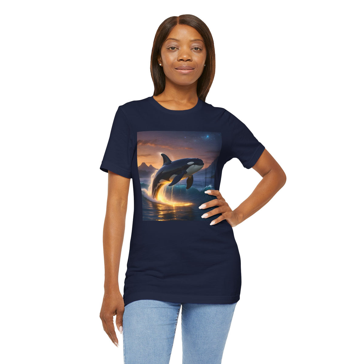Orca Sunset Tee — Majestic Killer Whale Graphic T-Shirt