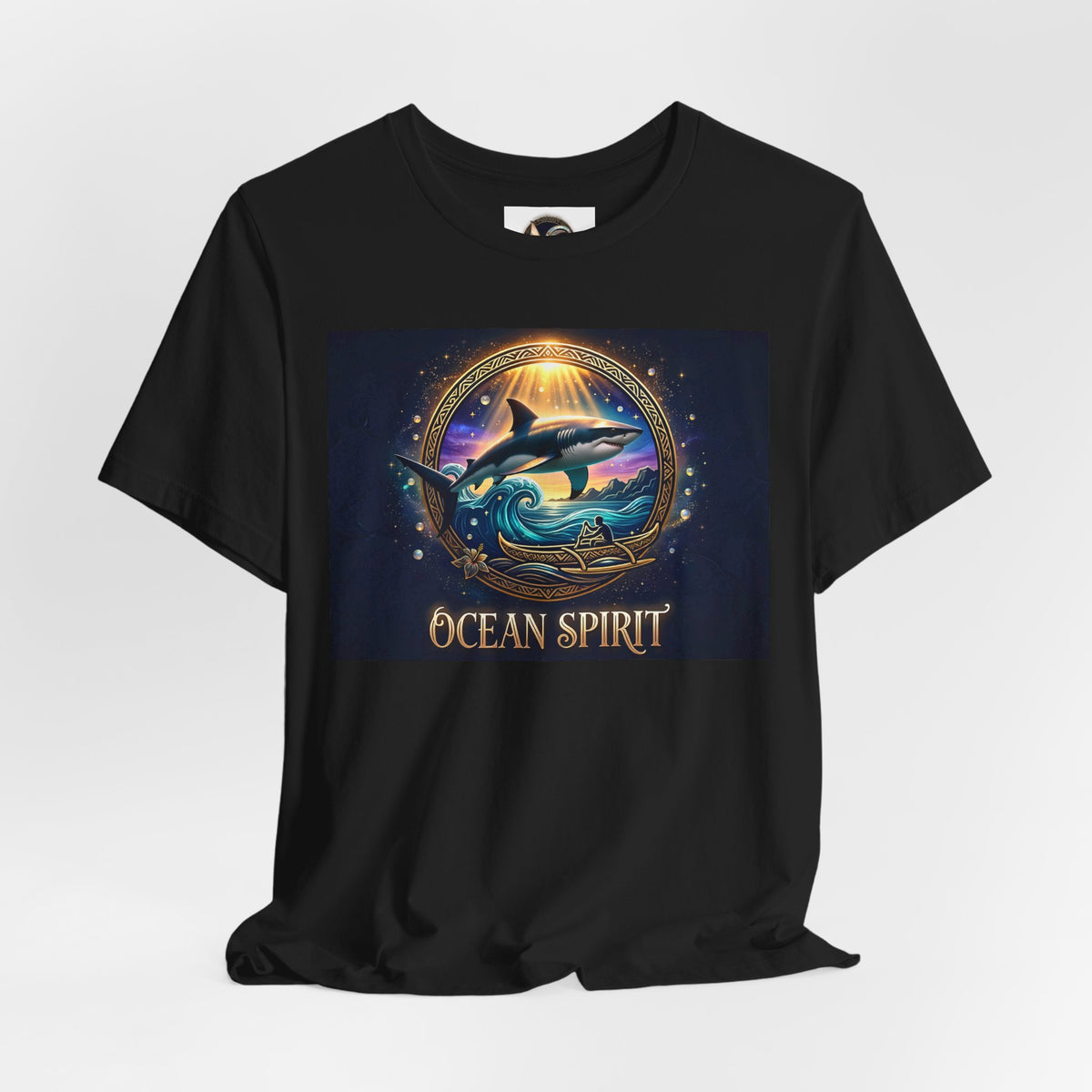 Ocean Spirit T-Shirt — Nautical Dolphin Sunset Graphic Tee