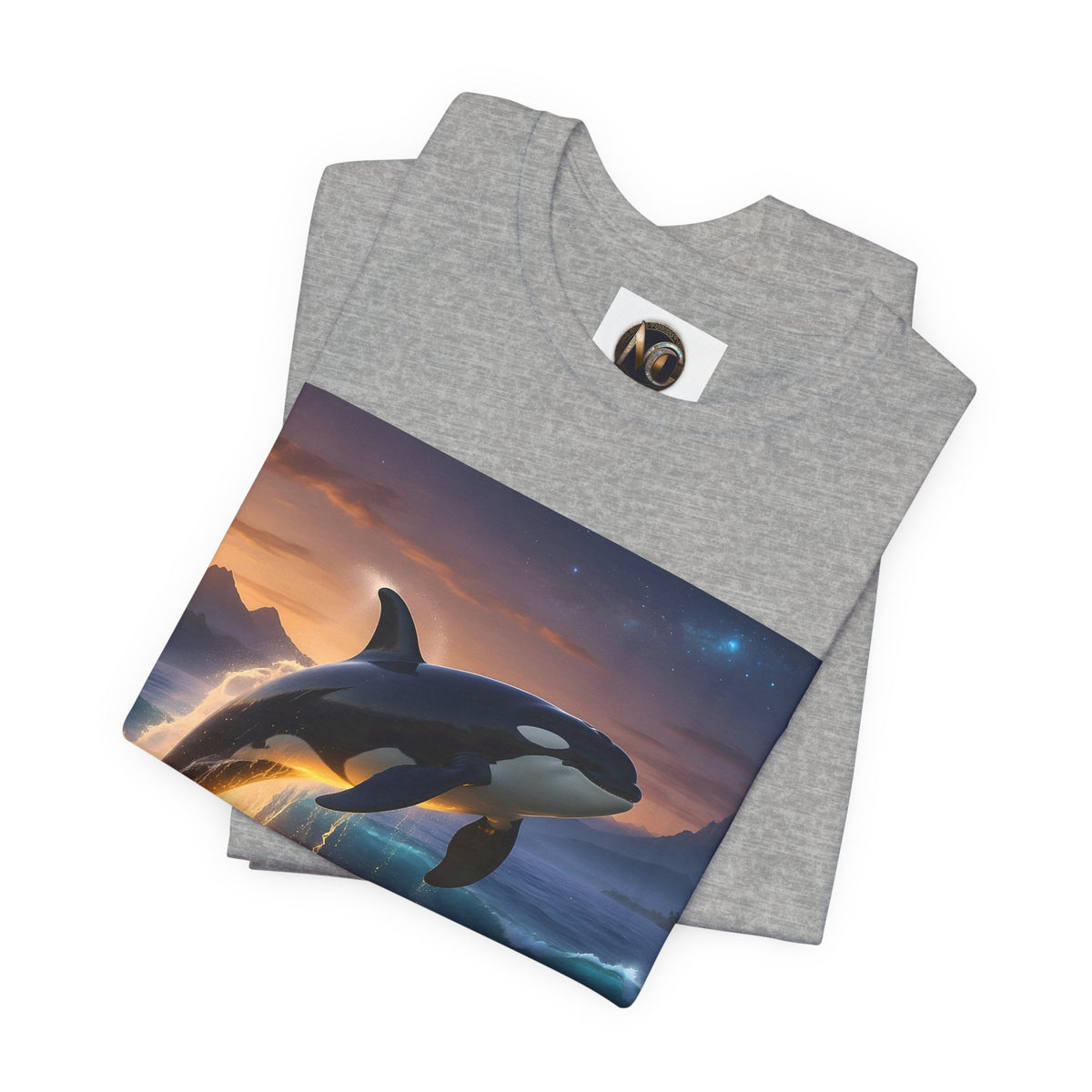 Orca Sunset Tee — Majestic Killer Whale Graphic T-Shirt