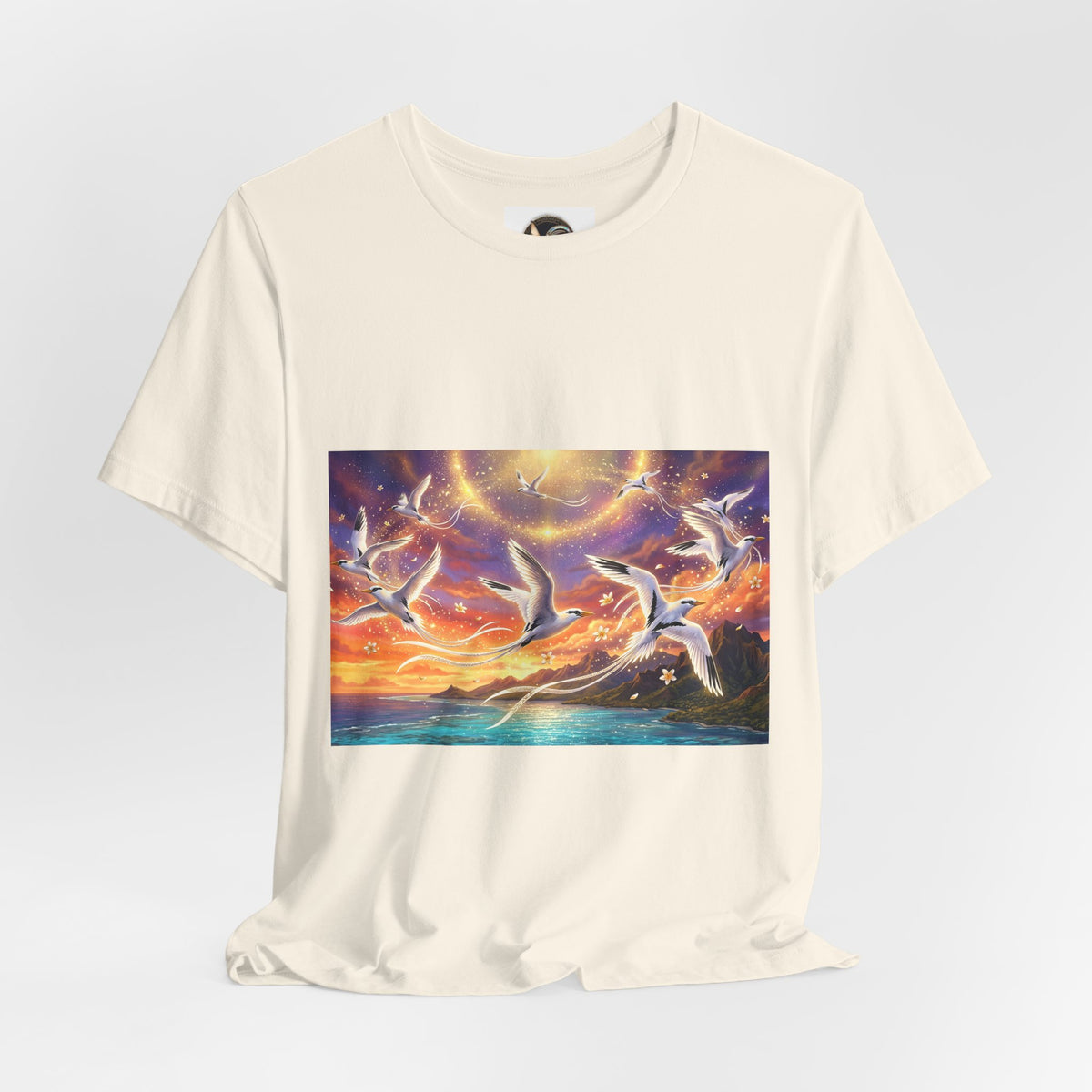 Sunset Pailles en queue Tee — Vibrant Ocean Sunset Beach T-Shirt