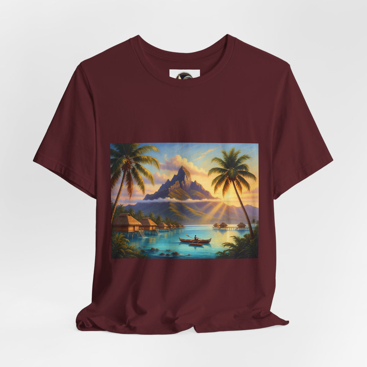 Tropical Sunset T-Shirt — Island Lagoon Scenic Tee