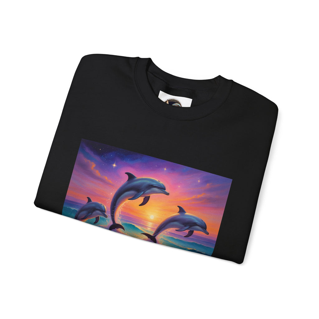 Dolphin Sunset Crewneck Sweatshirt