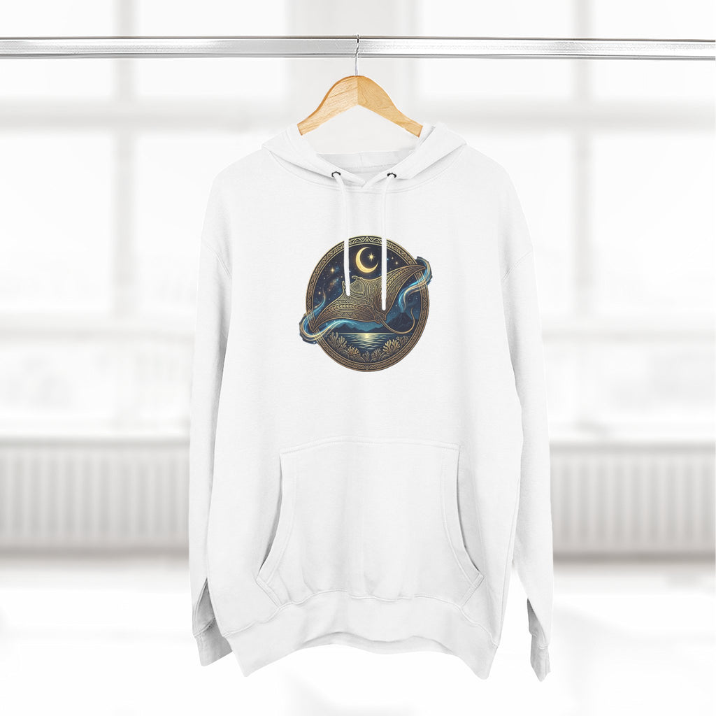 Stellar Manta Hoodie — Celestial Night Sea Graphic Fleece