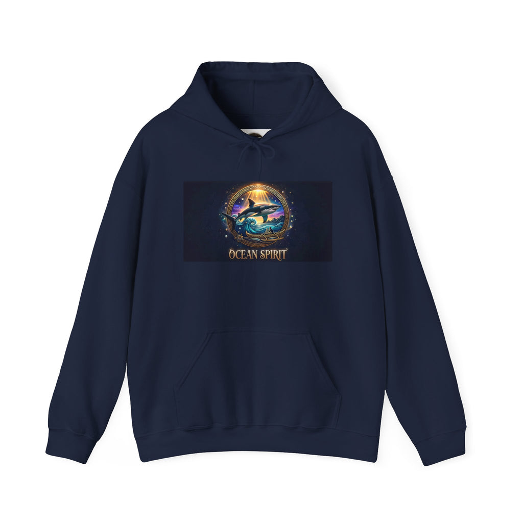 Ocean Spirit Hoodie — Mystical Sea Turtle Graphic Pullover