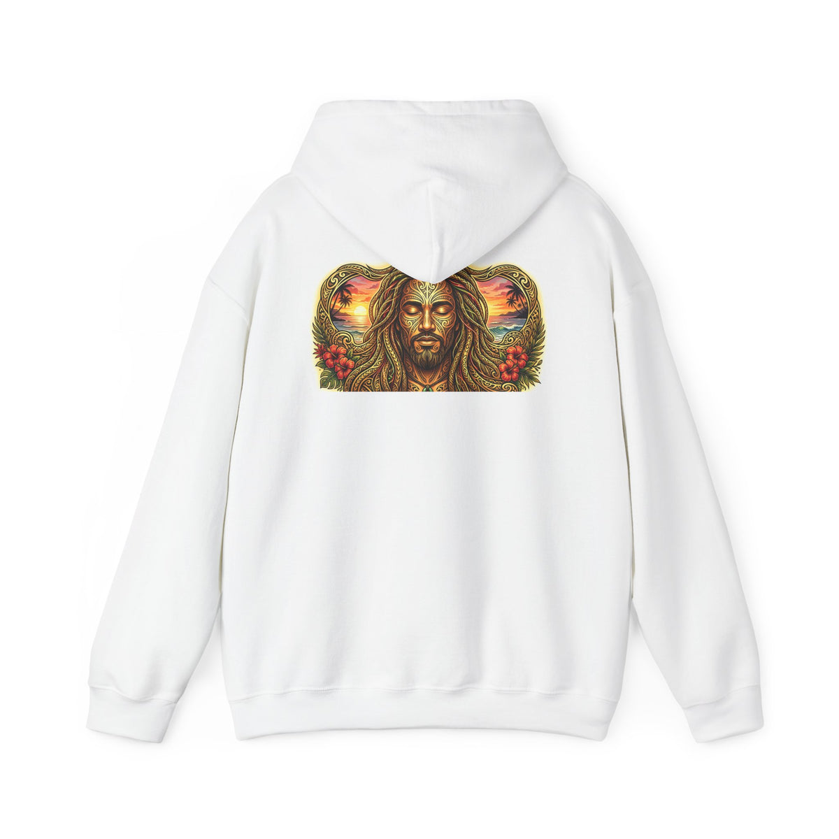 Spiritual Mystic Hoodie — Sunrise Third Eye Meditation Back Graphic