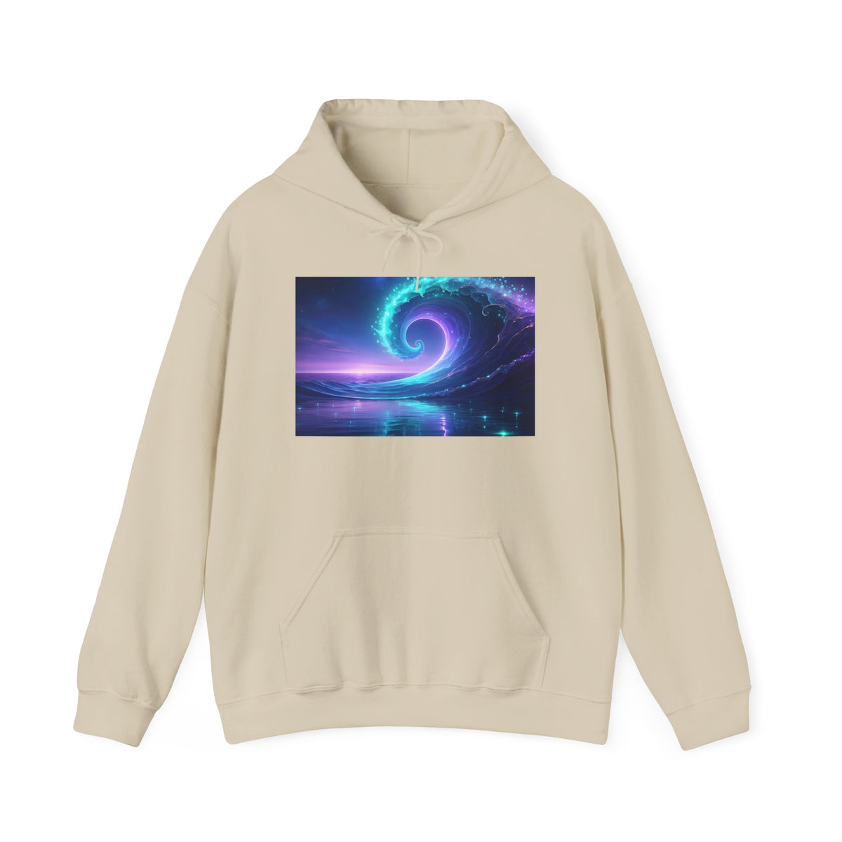Galaxy Vortex Hoodie — Neon Spiral Space Pullover