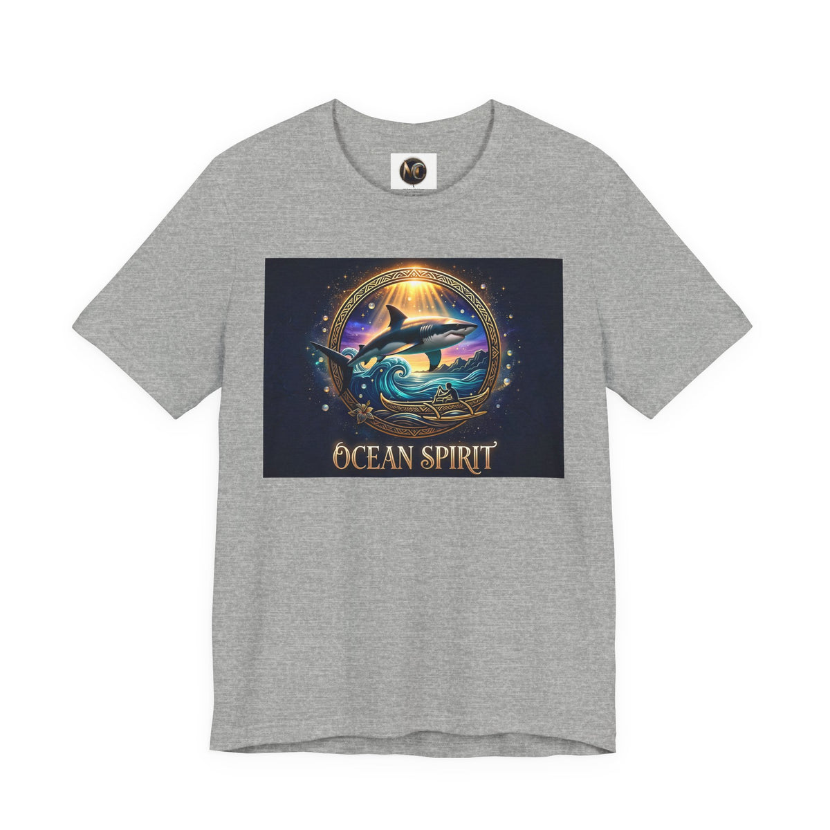 Ocean Spirit T-Shirt — Nautical Dolphin Sunset Graphic Tee