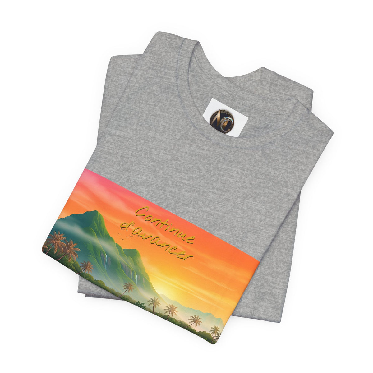 Sunset Longtail Boat Tee — Tropical Beach Graphic T-Shirt