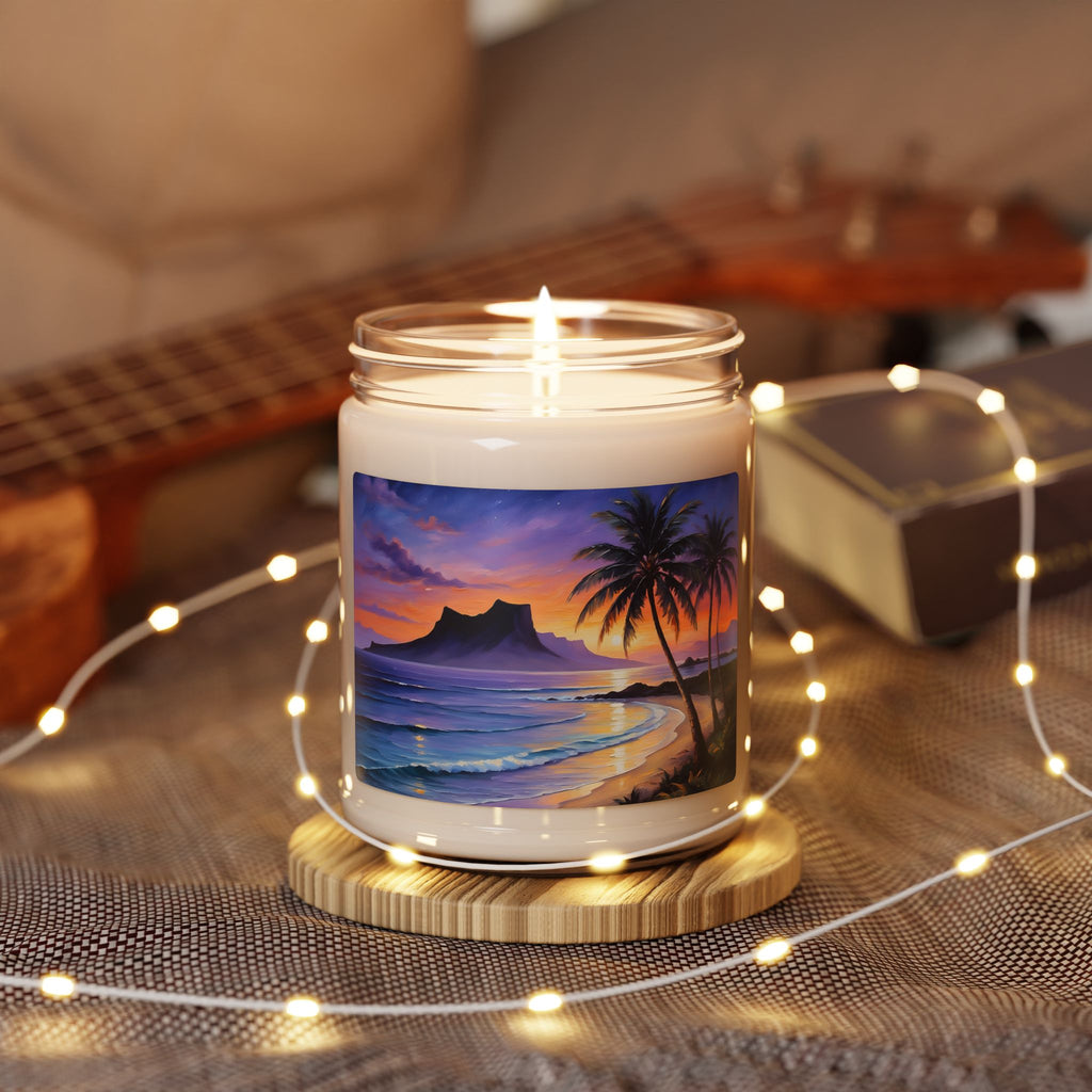 Tropical Sunset Soy Candle — 9oz Scented Beach Jar Candle