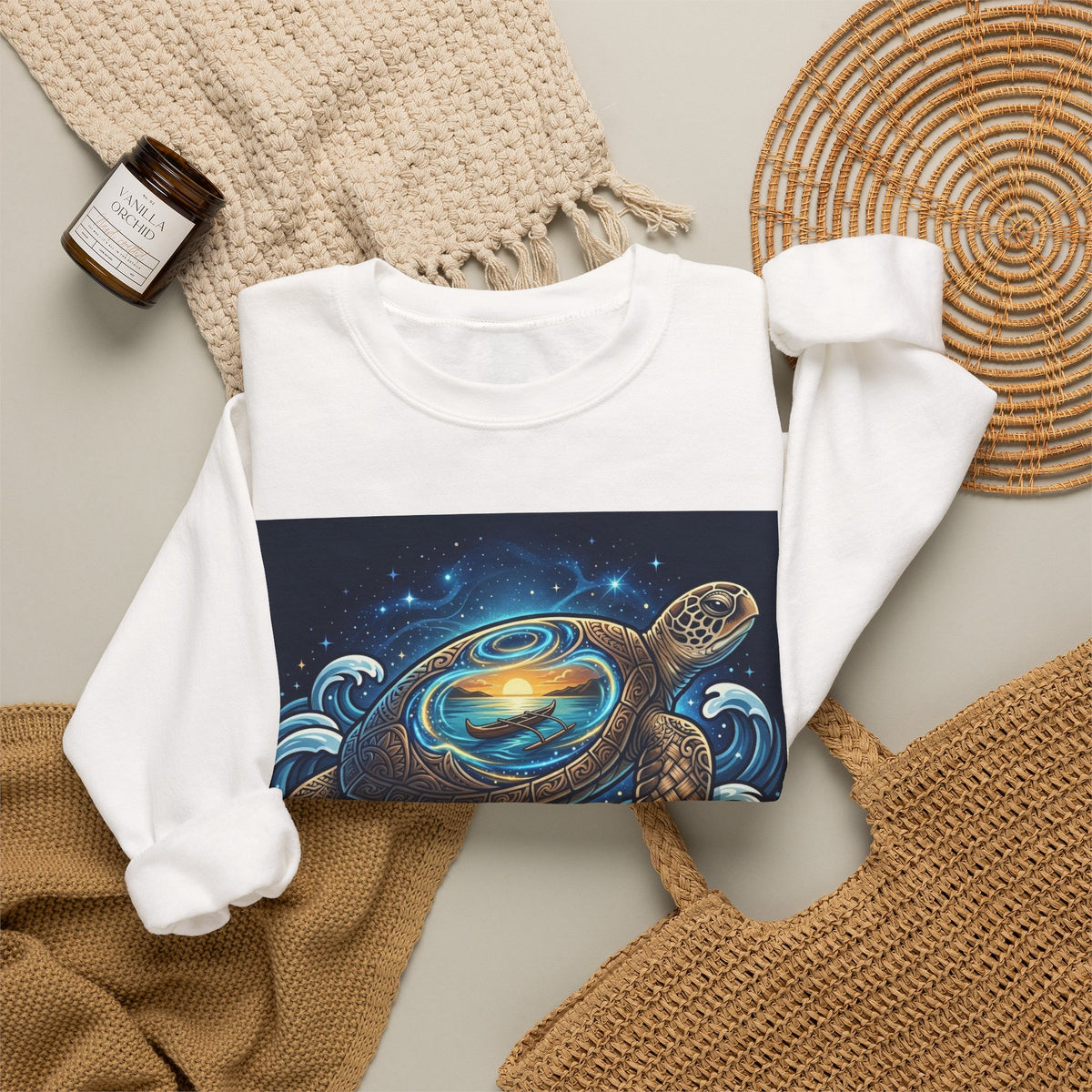 Galaxy Sea Turtle Crewneck Sweatshirt